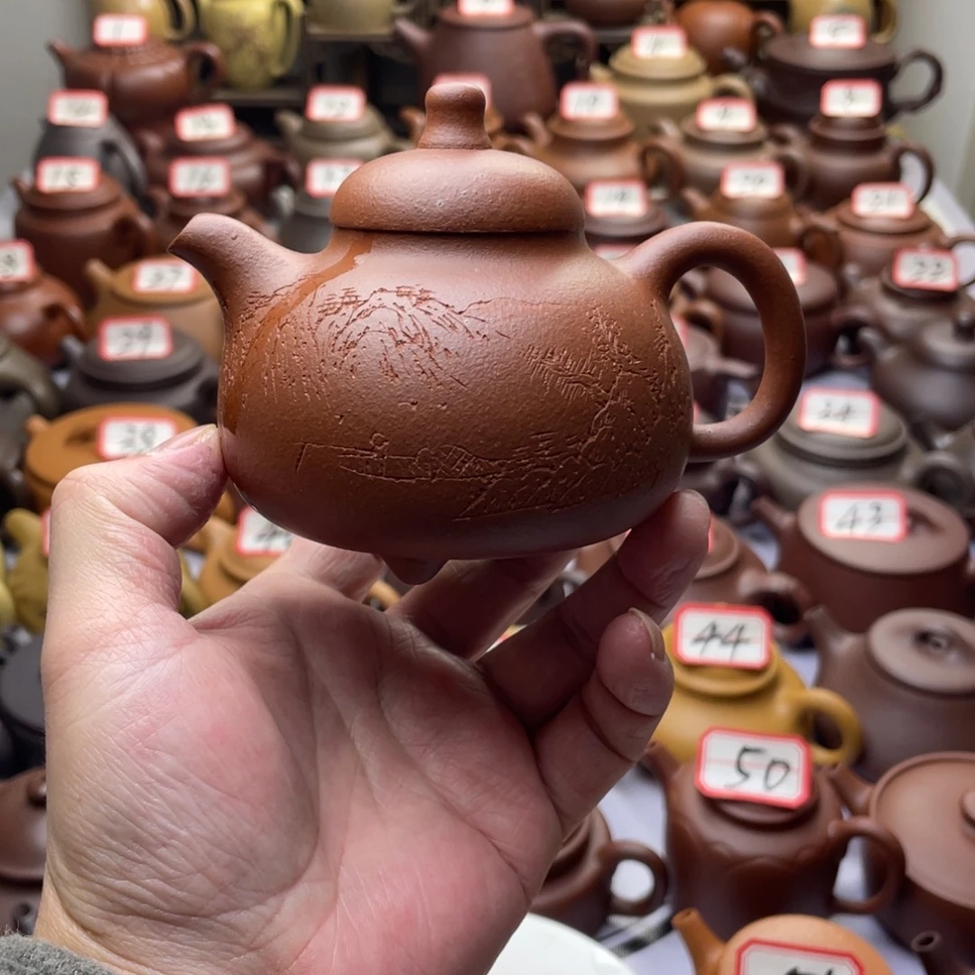 茶壶紫砂宜兴紫砂半手工