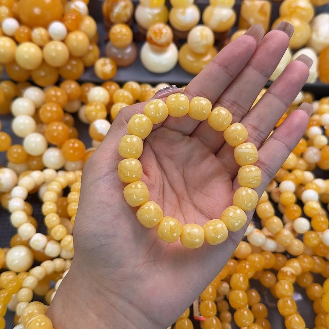 蜜蜡未镶嵌珠宝奇石同料13mm