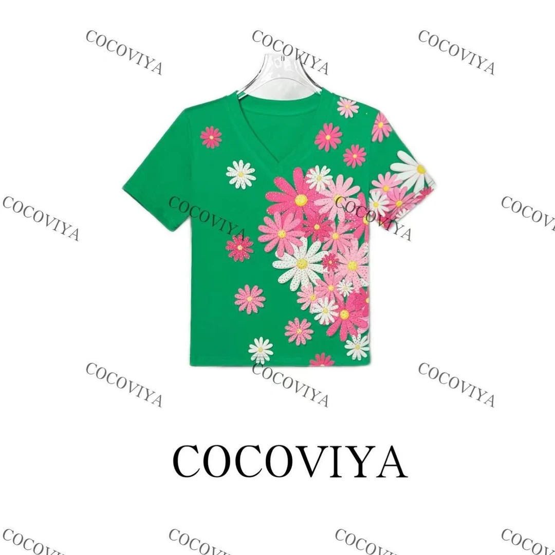 【C】2025 COCOVIYA设计感春夏百搭时尚休闲上衣26C-674