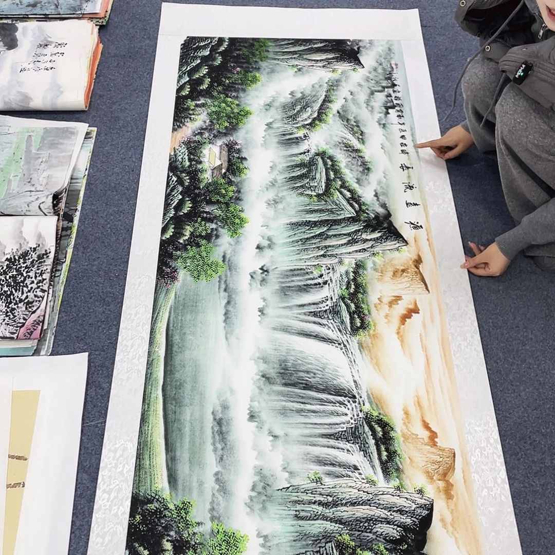 国画作品小姐姐放漏…