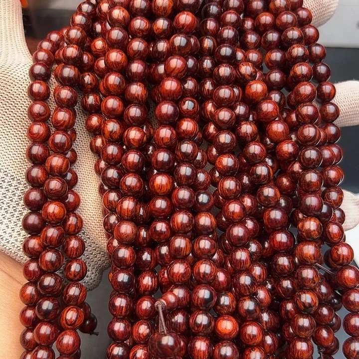 木海南红降黑金满纹妖孽纹超一档08尺寸108颗588