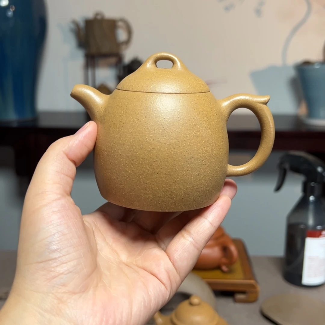 茶壶紫砂秦权黄金段200