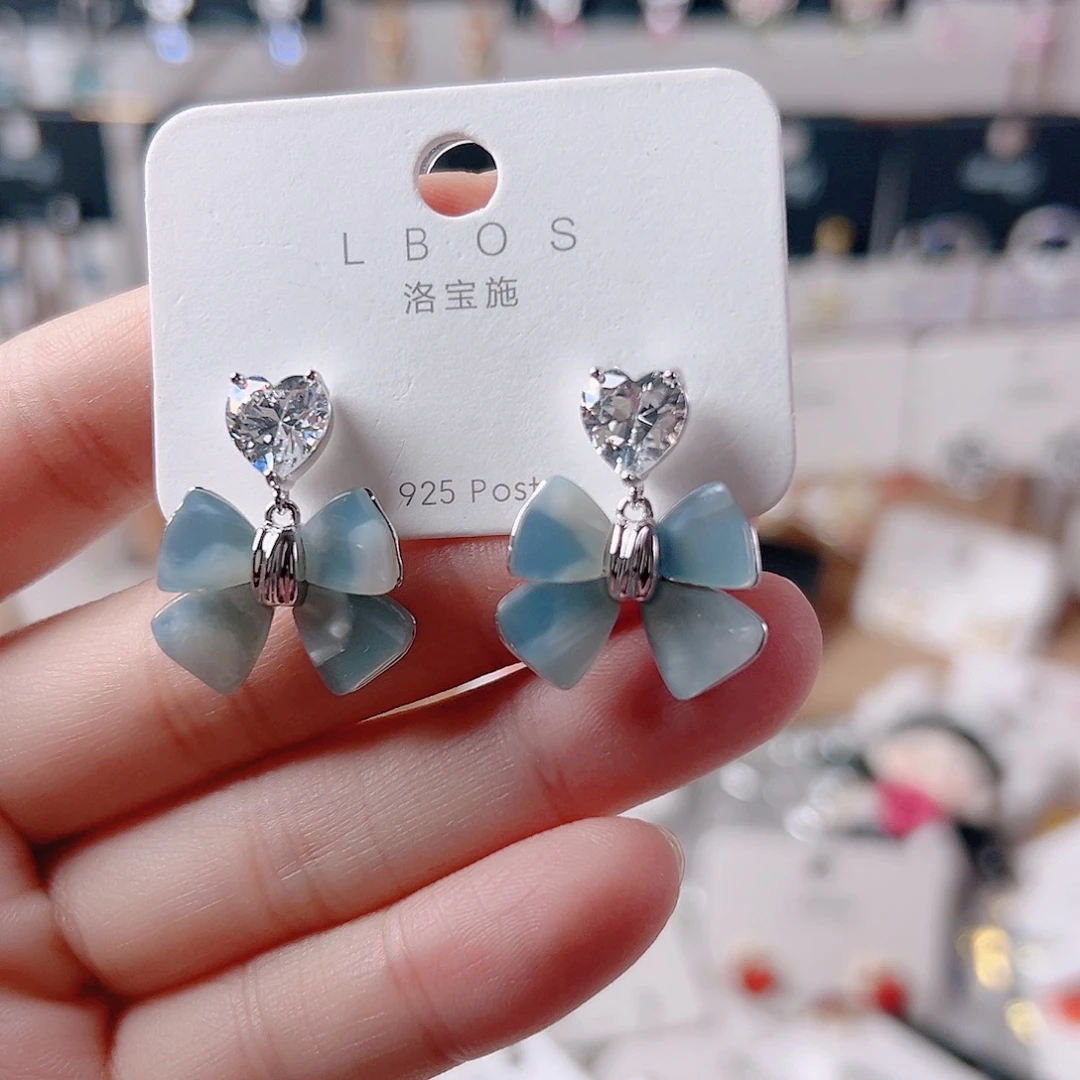 琉璃纯铜合金耳环的