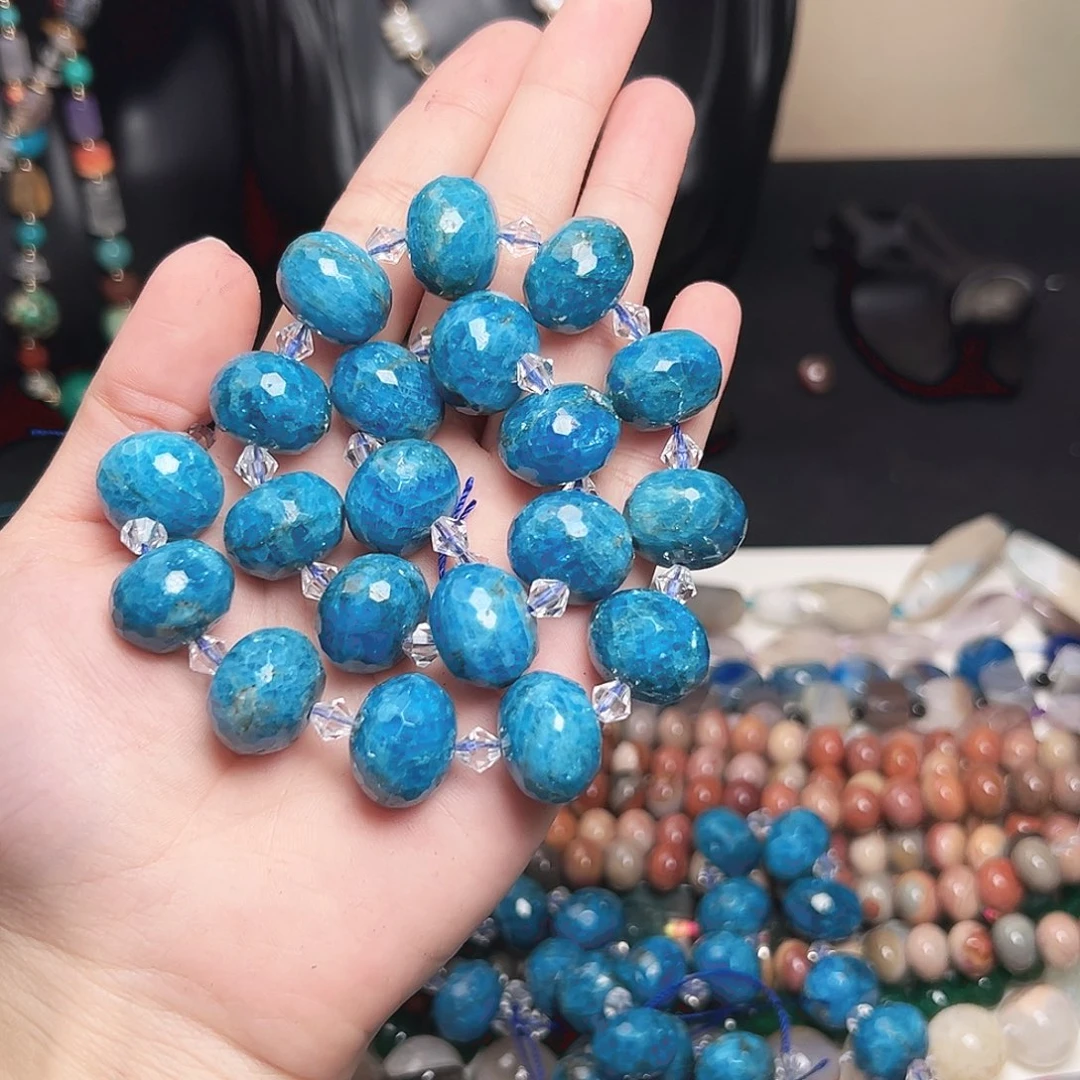 玛瑙/玉髓合金珠宝半成品x98 深海月光蓝鳞辉玛瑙 拍二发一