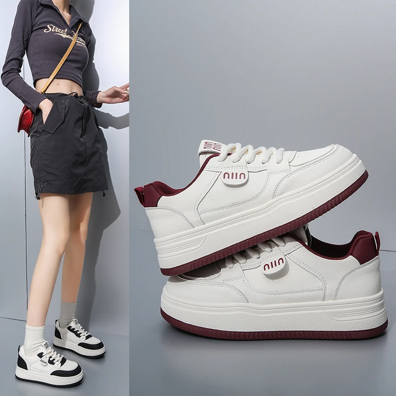 2025春季新款厚底小白鞋女时尚百搭学生韩版春秋运动休闲ins板鞋