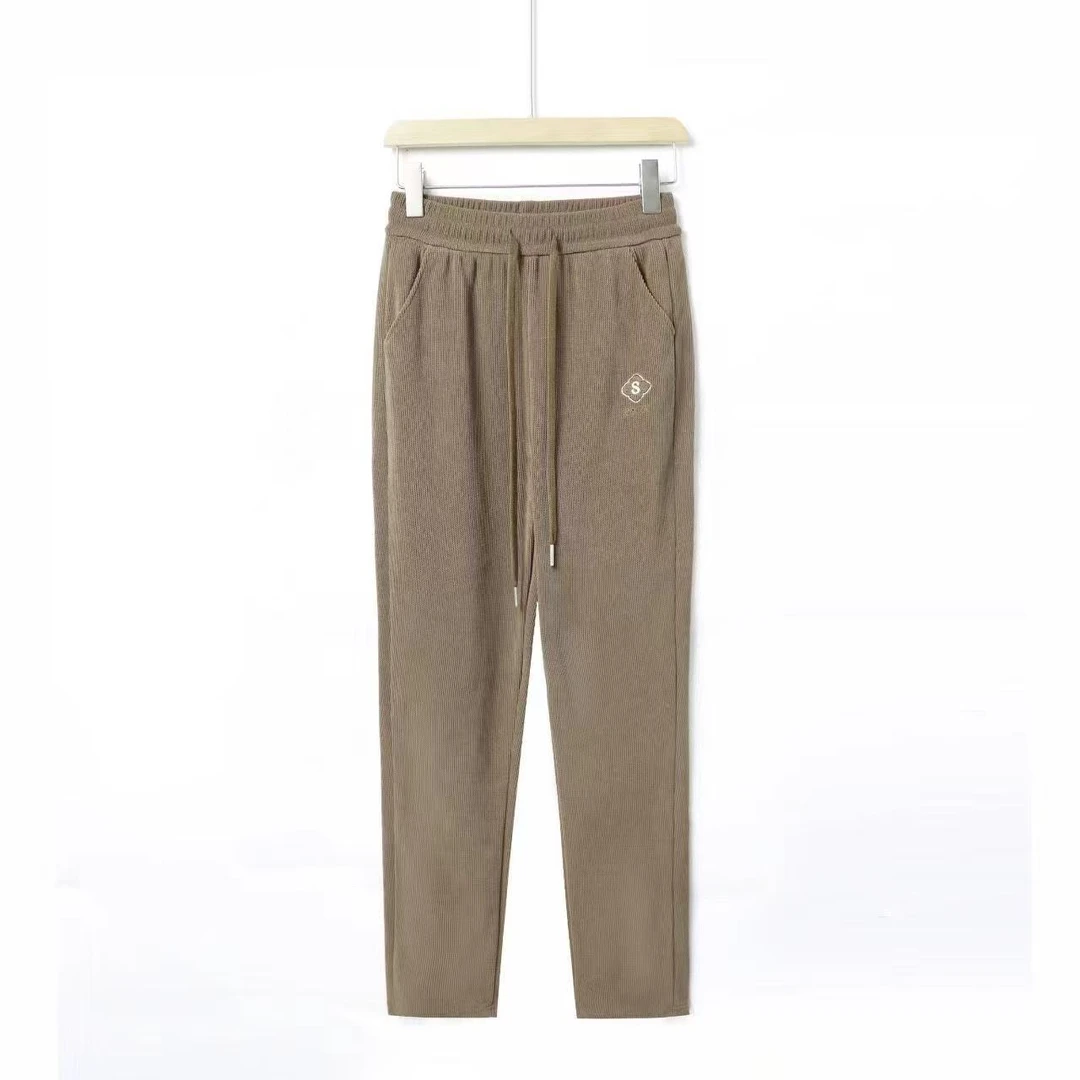 8149-2025春季新款高腰外穿休闲裤女宽松显瘦弹力哈伦裤【25-1-1】