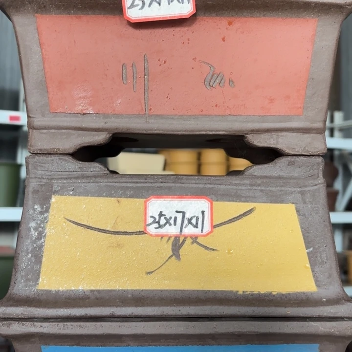 花盆紫砂100-6。         各色