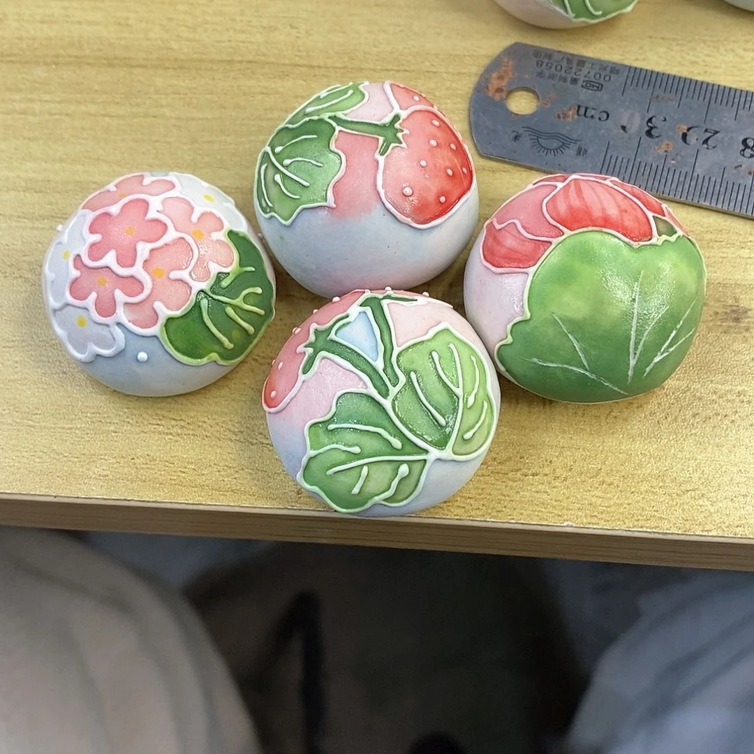 手绘手工制作陶瓷40雪*梅