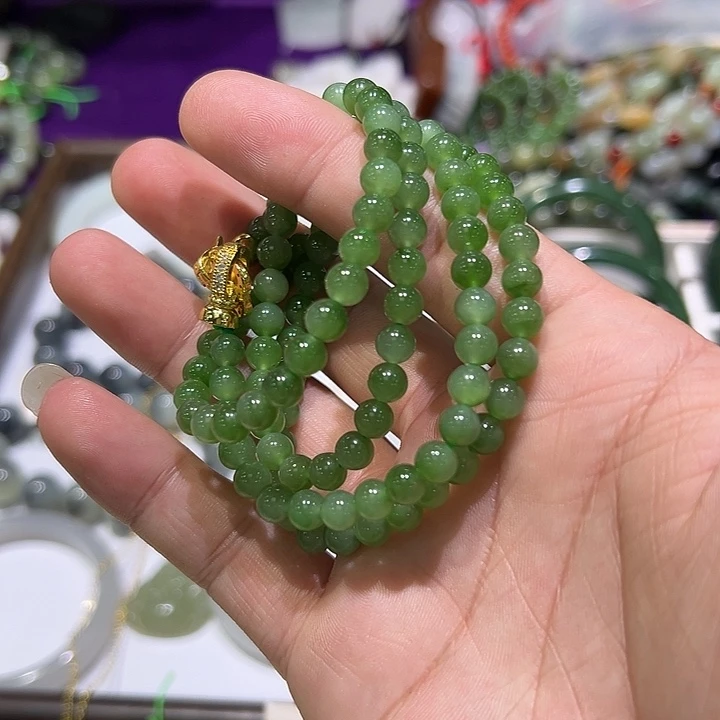 和田玉未镶嵌手串