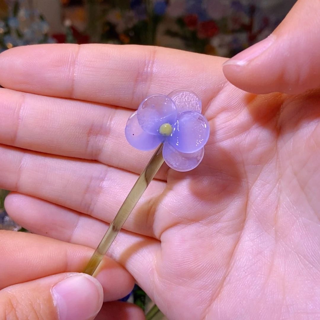 琉璃手工艺品蝴蝶兰