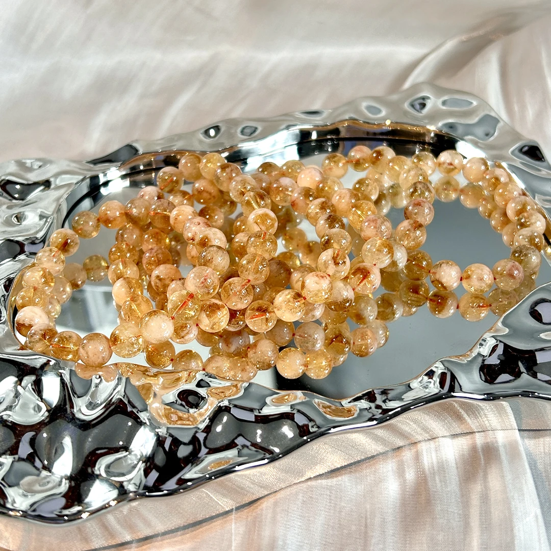 蜂蜜奶盖水晶手串多样性发其一