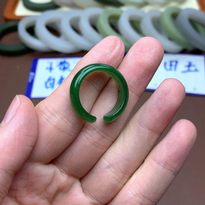 和田玉珠宝半成品未镶嵌20