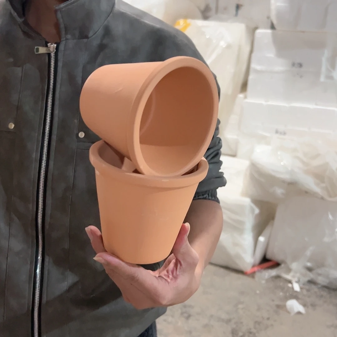 【闪购商品】红陶新款斗盆两个13口11高