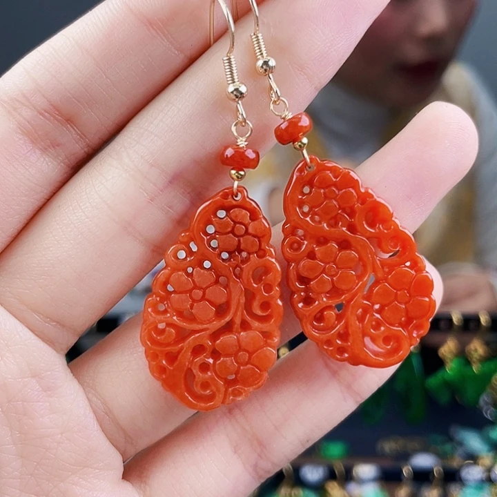 翡翠耳饰未镶嵌饰品