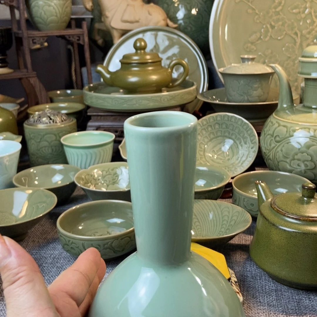 耀州窑耀州窑福利款微瑕花瓶