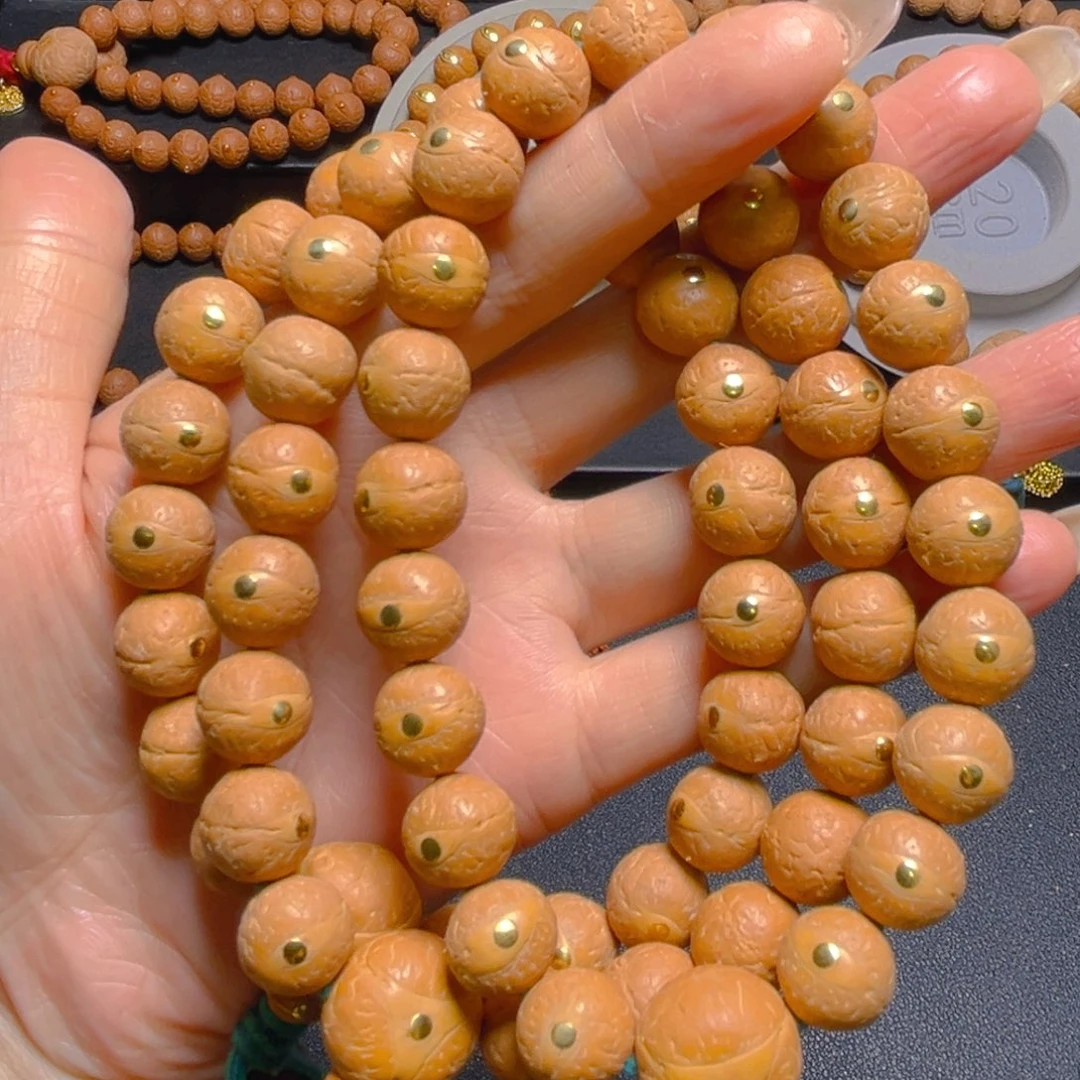 吊坠凤眼菩提12mm2025精品铜钉手串