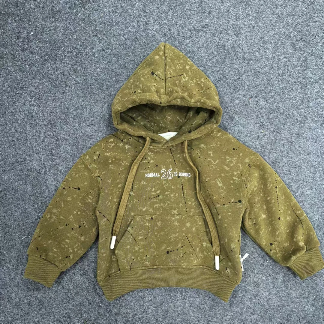 【棉逗熊冬款】男童韩版冬季休闲中大童百搭卫衣-24123