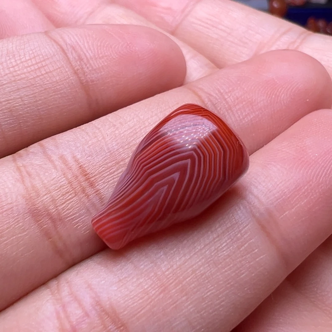 南红玛瑙未镶嵌珠宝奇石特色三通10.8