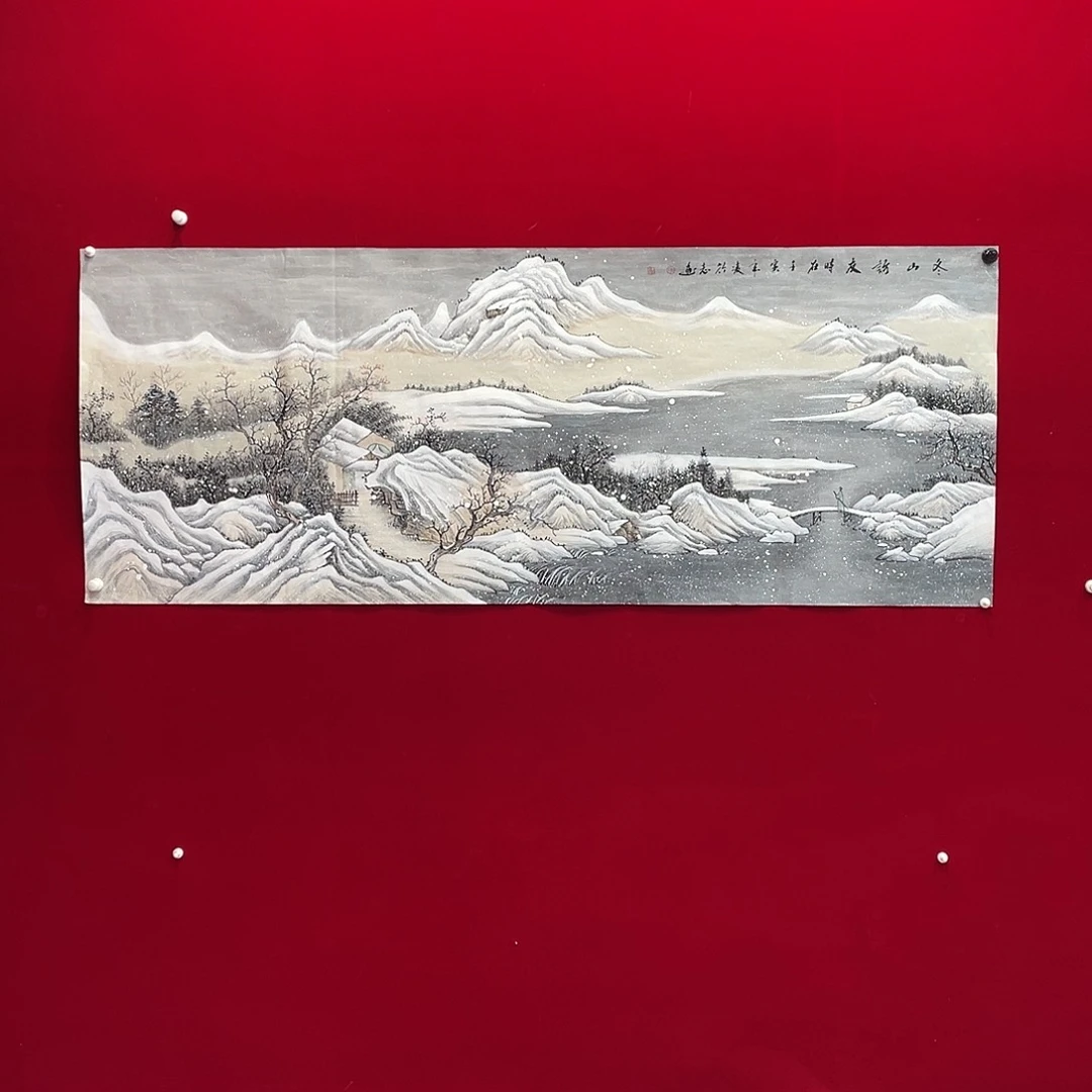 国画凌行志手绘作品