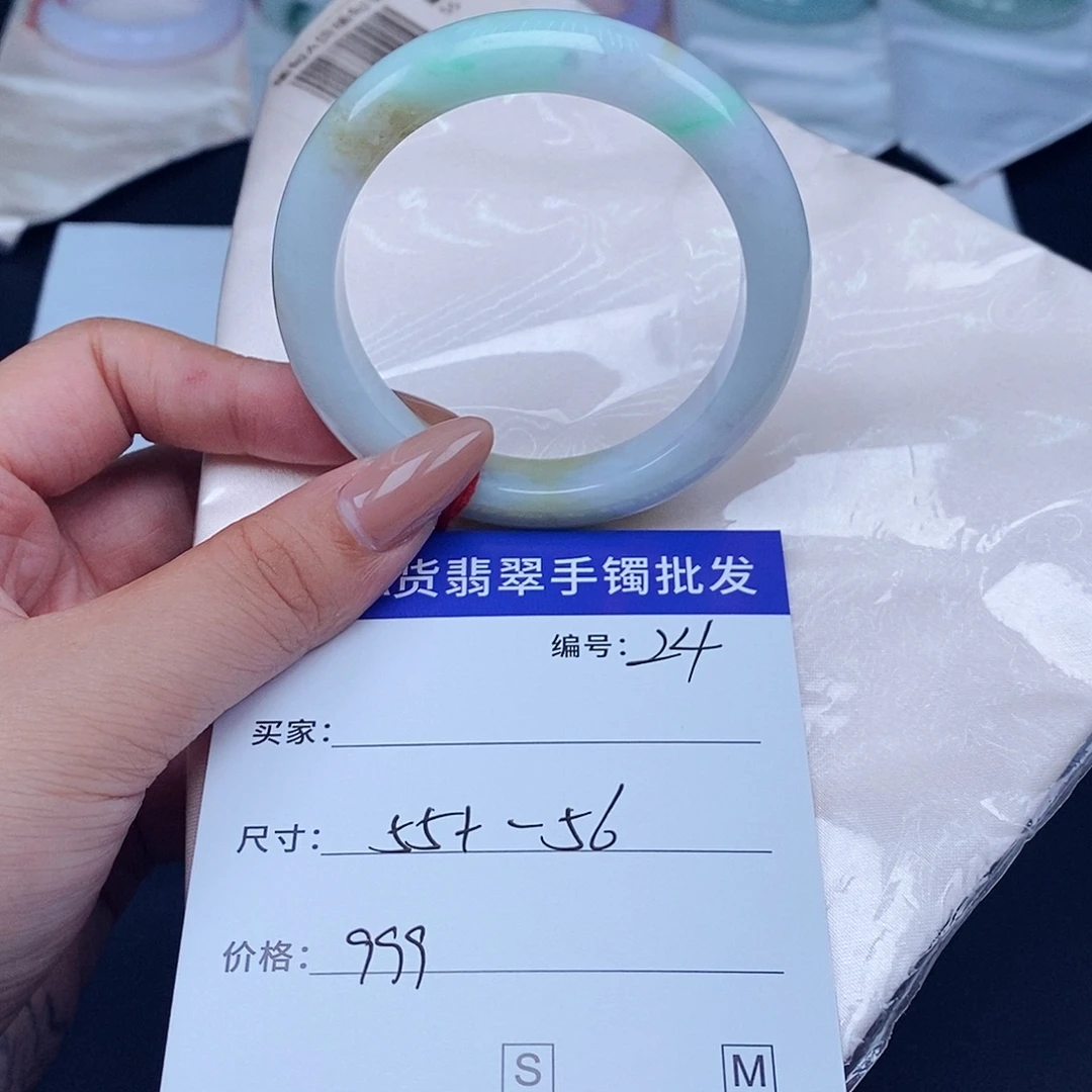 翡翠未镶嵌手镯百元手镯默认瑕疵