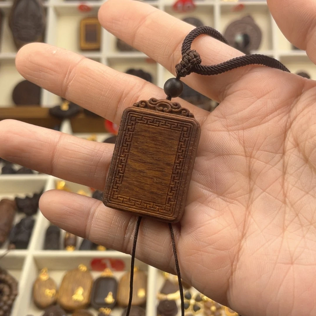 木质类无事牌脖挂吊坠一套