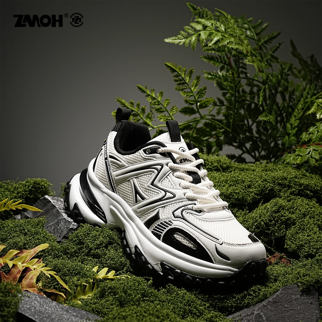 ZMOH秋季明星同款户外防滑显瘦5CM增高鞋防磨脚百搭休闲风老爹鞋
