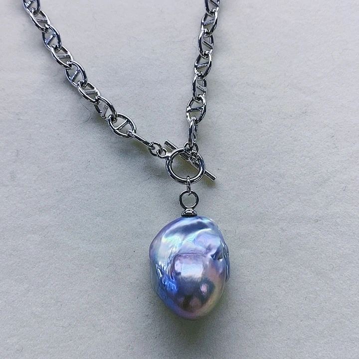 银S925镶嵌耳饰淡水珍珠