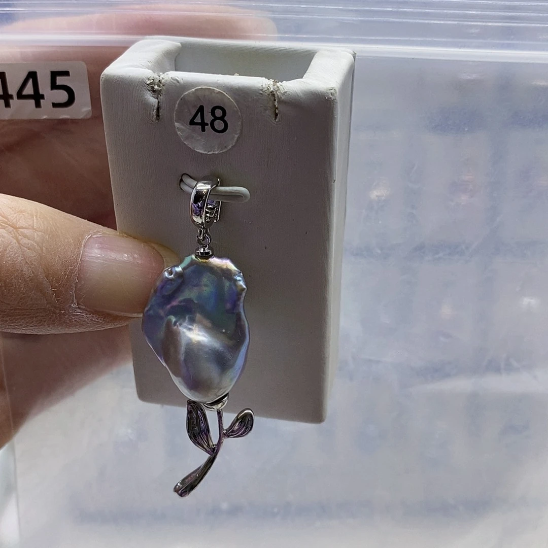 颈饰合金淡水珍珠