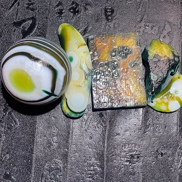 古***息玛瑙/玉髓合金颈饰