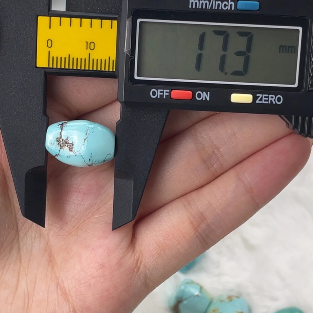 绿松石未镶嵌桶珠