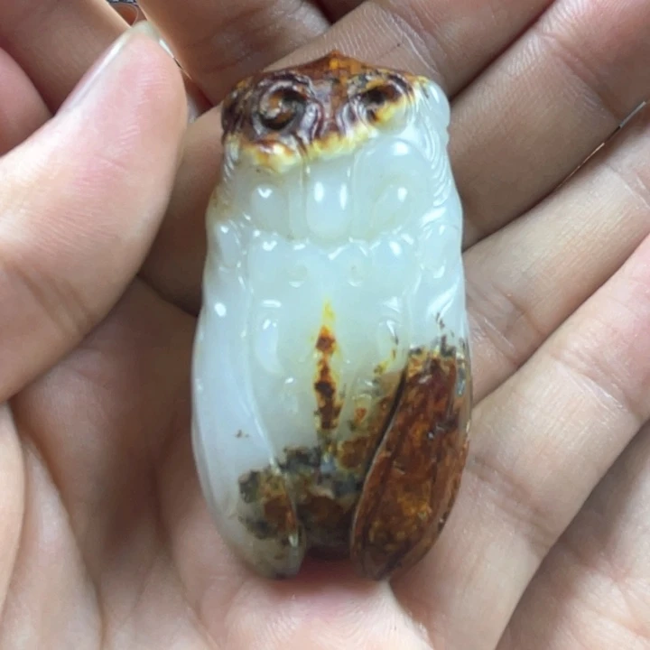 和田玉未镶嵌挂件龙**子