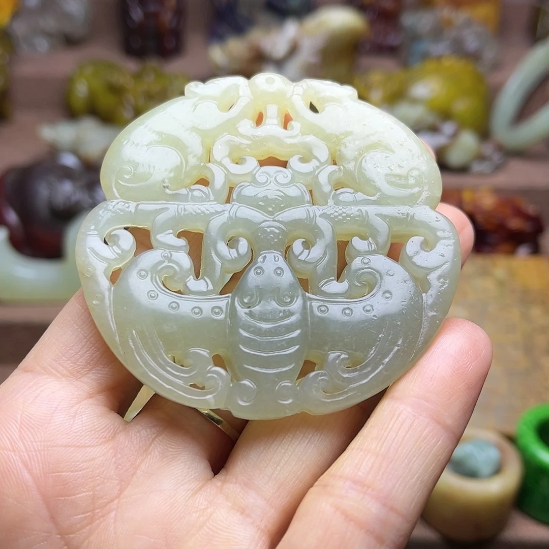 白玉菩提吊坠88。。