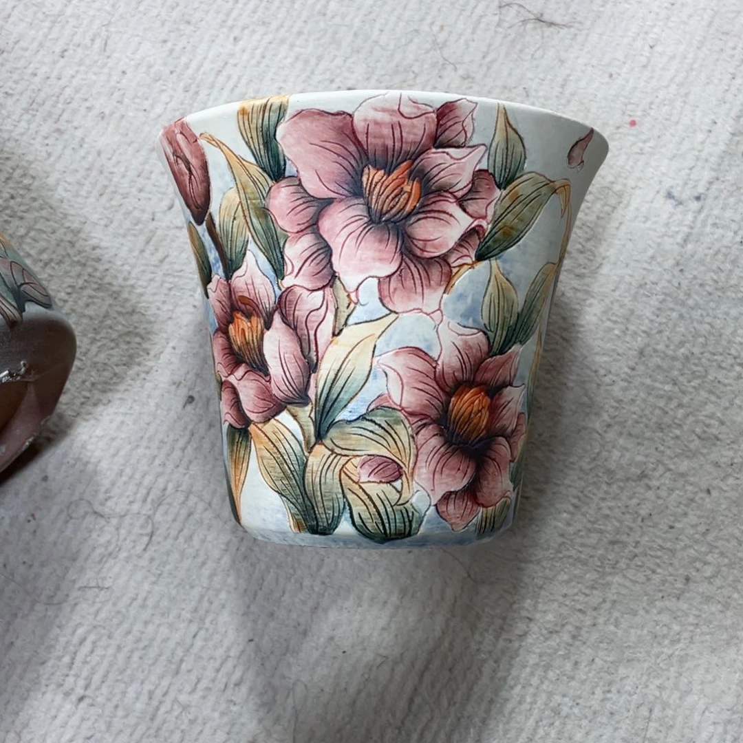 紫砂花盆凤**槃陶瓷多肉花盆精品