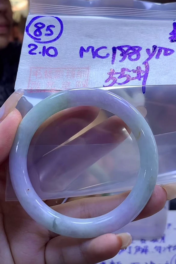 定制翡翠未镶嵌毛货需精细抛光85手镯55+198元+拍一发一