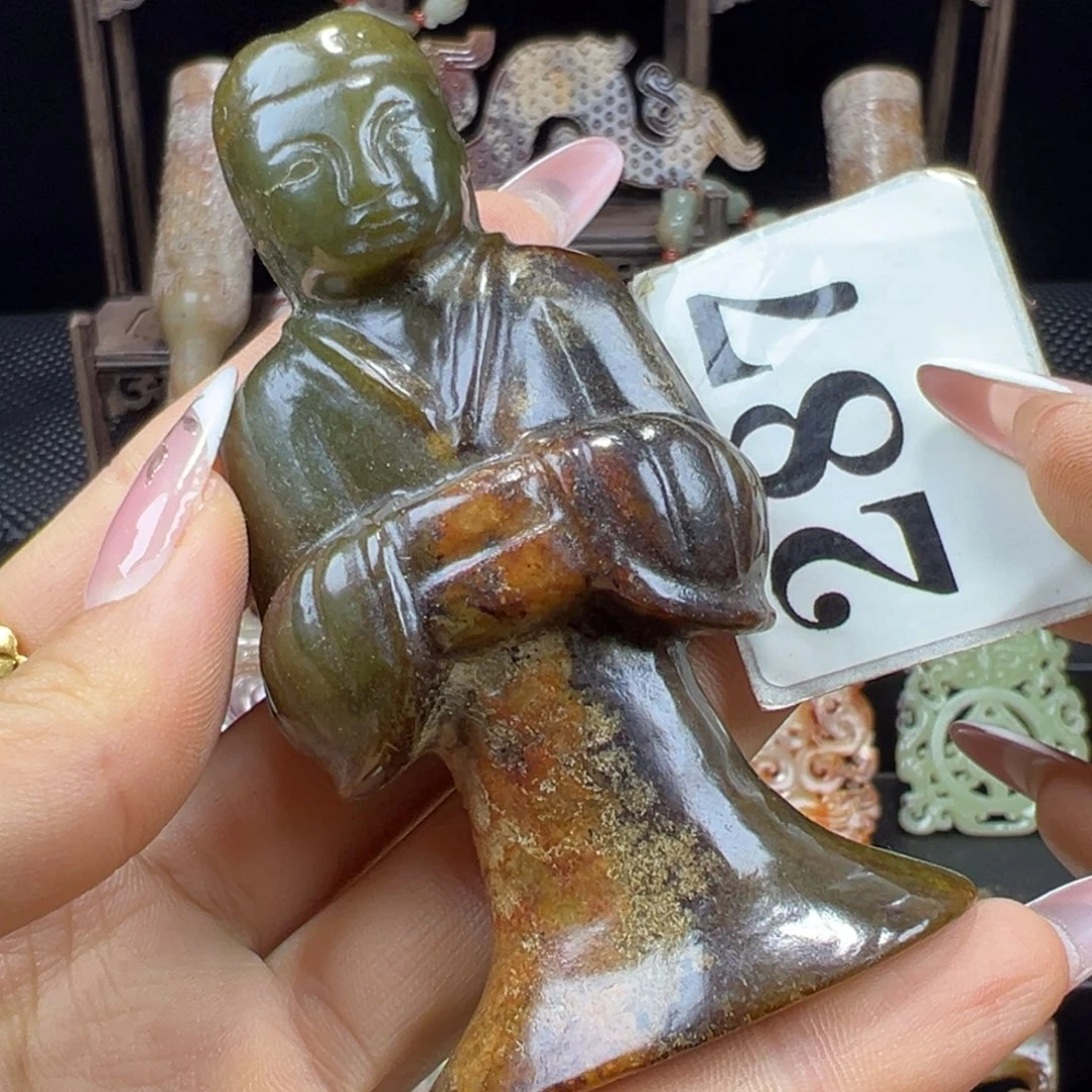 和田玉未镶嵌挂件