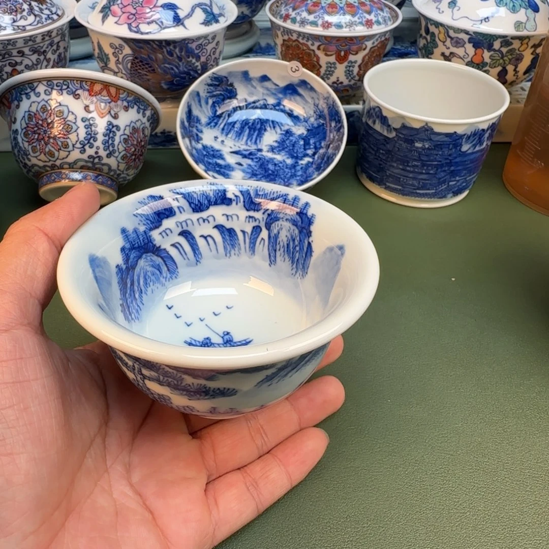 纯手工纯手绘茶具石头57