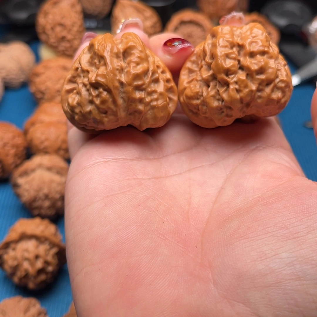 桃核吊坠43蛤蟆头文玩核桃