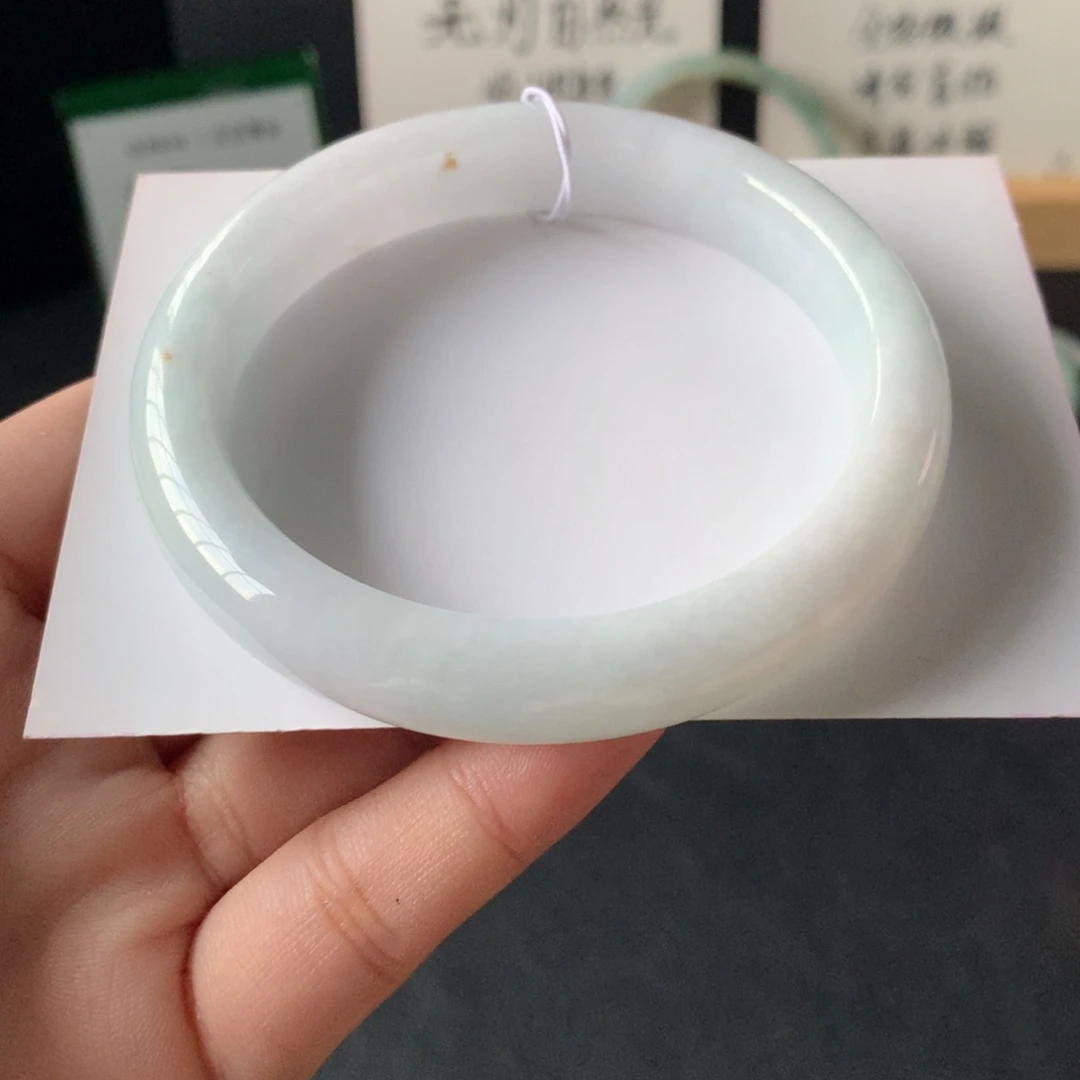 翡翠未镶嵌手镯54号56.5-11.7-8.4