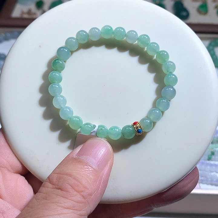 翡翠未镶嵌手链12