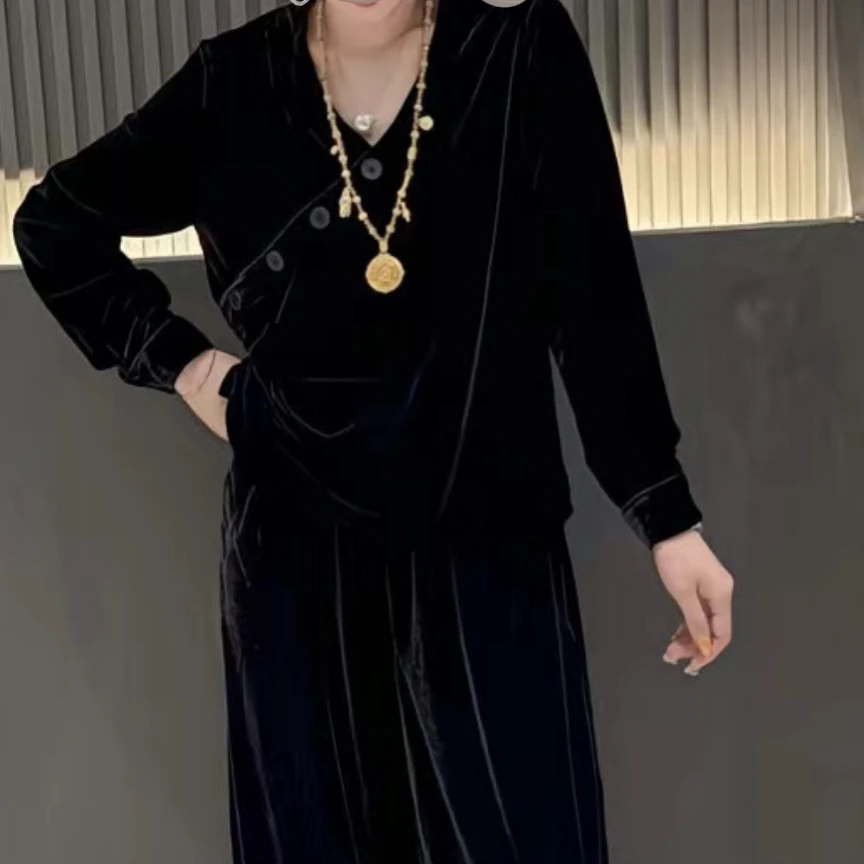 御姐丝绒套装5810HMYXQ