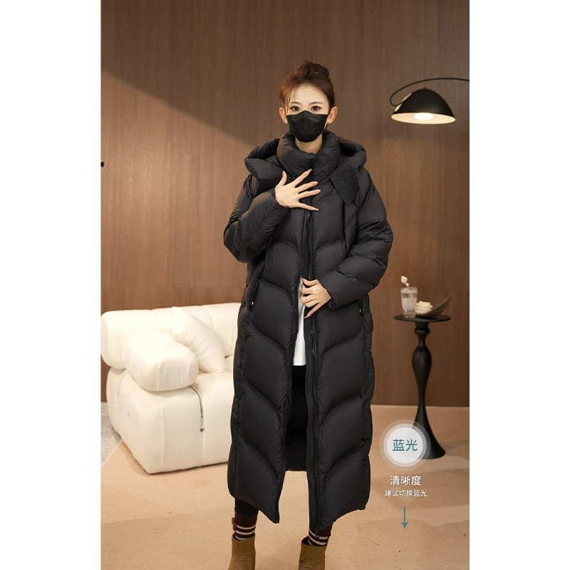 95新国标白鸭绒无胆泡芙连帽加厚冬季时尚保暖羽绒服