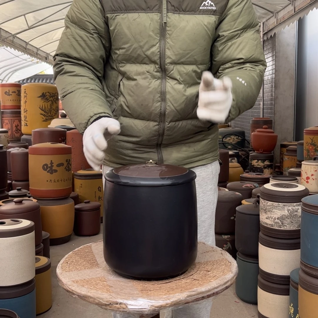 紫砂茶叶罐8 饼茶叶罐