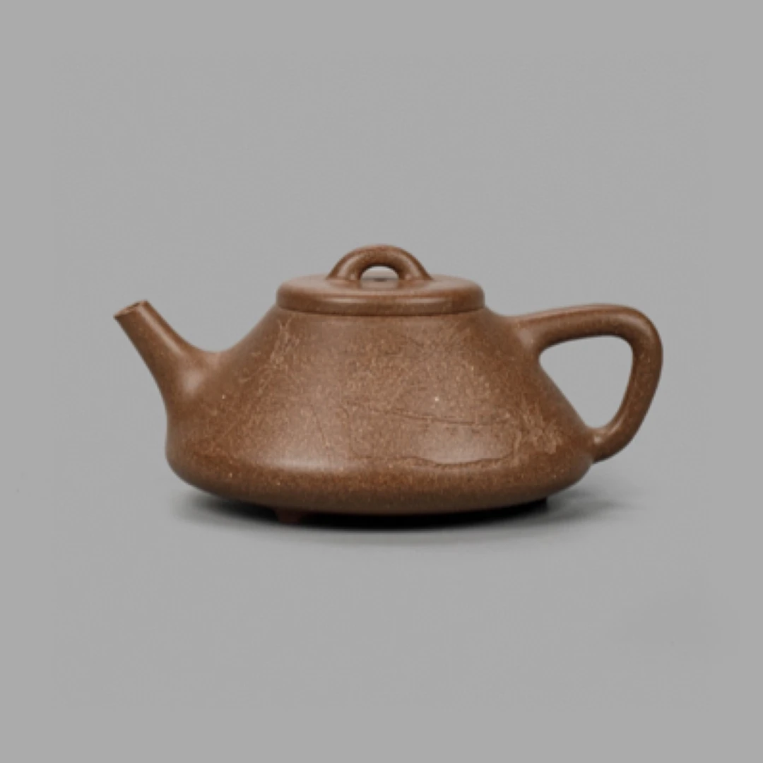 马周 全手工子冶石瓢壶 原矿紫泥200cc