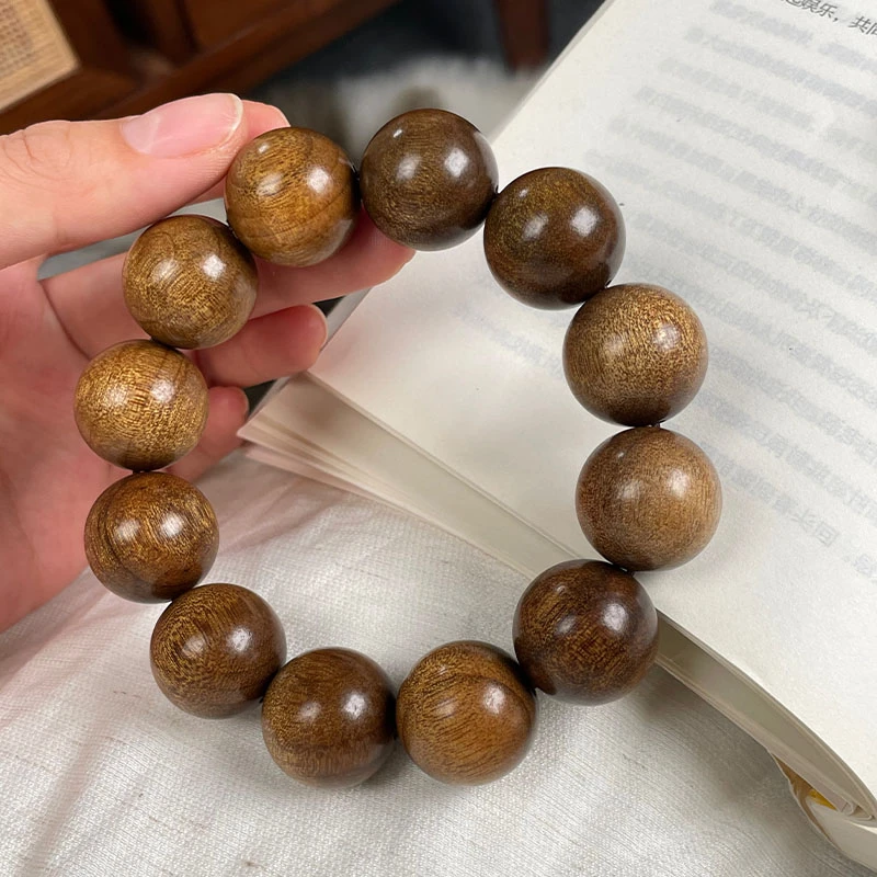 琳琯瑛 金丝楠木 男士大珠径手串 约20mm