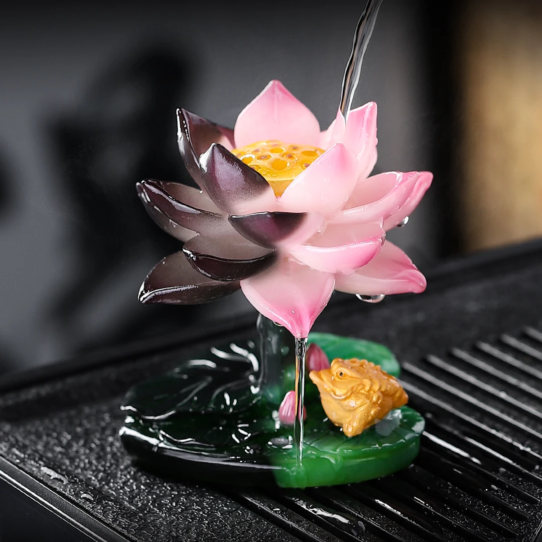 变色茶宠摆件可养创意茶室金蟾茶玩茶桌茶台功夫茶具配件装饰品