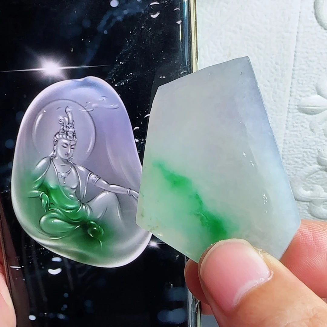 未镶嵌定制翡翠缅甸天然A货翡翠含老师工艺