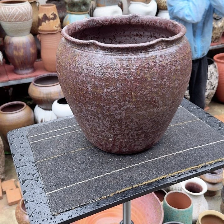 紫砂花盆高度32口径26
