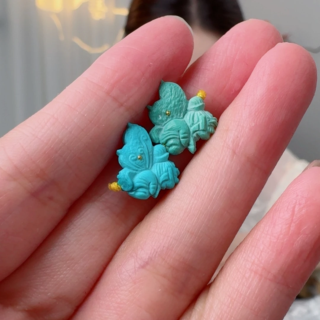 未镶嵌绿松石珠宝奇石