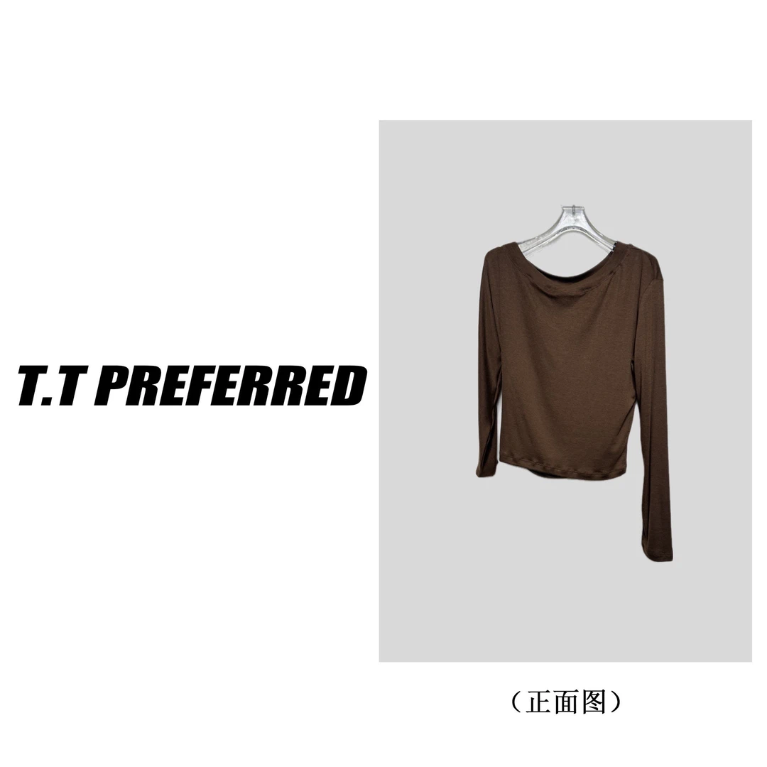 【T&T】25新款秋季修身显瘦长袖上衣T-001