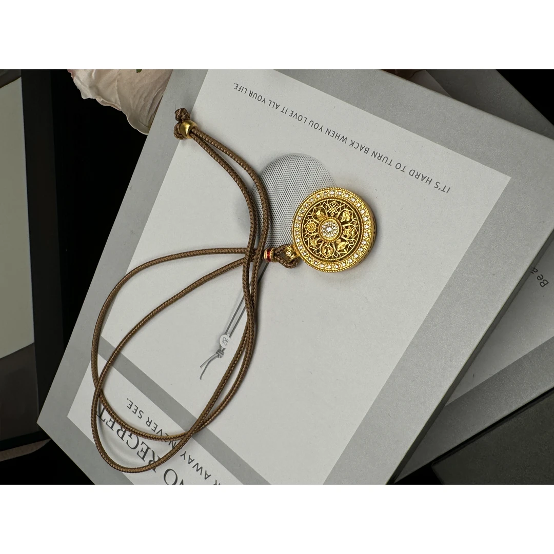 铜合金陶瓷项链 铜合金高级轻奢小众项链xl2045